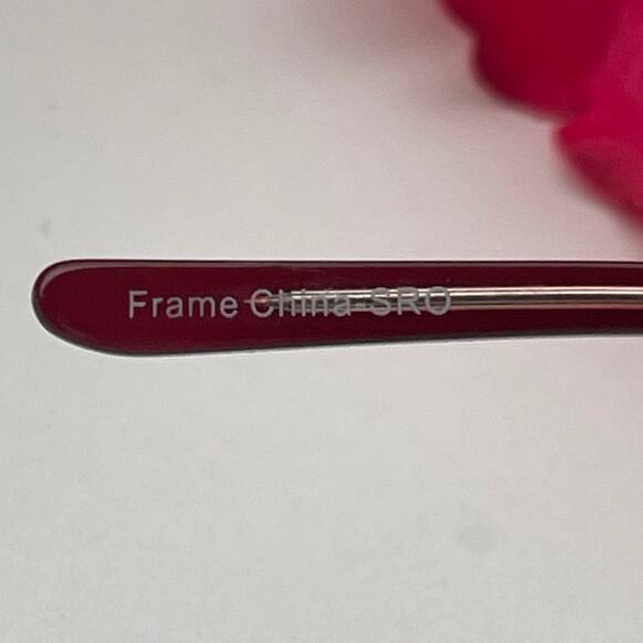 Roberto Steffani RSS 08 COL 30 Eyeglasses Frames Red Pink Square - Picture 5 of 9